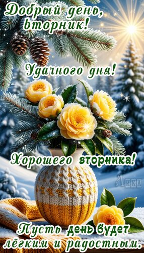 Открытка Вторник