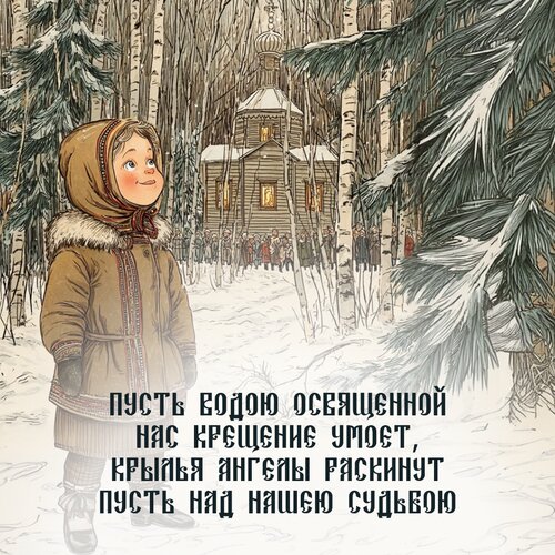 Открытка С Крещением Господним