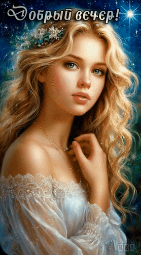 Анимированная открытка Добрый вечер