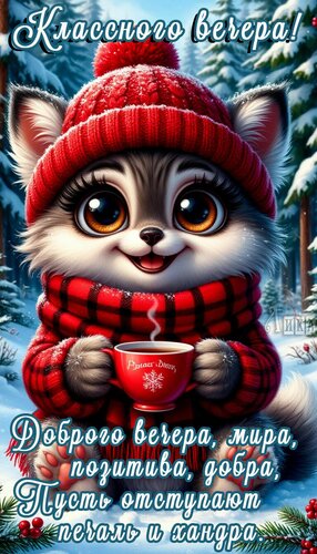 Открытка Добрый вечер