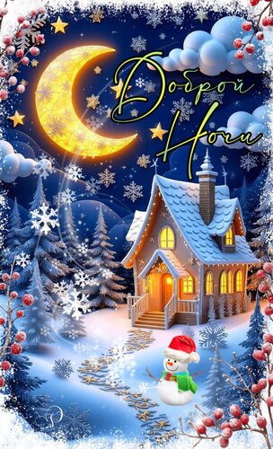 Открытка Доброй ночи