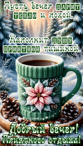 Открытка Добрый вечер