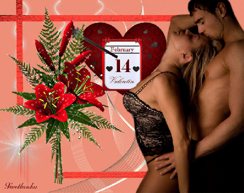 Анимированная открытка День святого Валентина