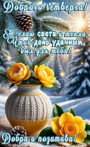 Открытка Четверг