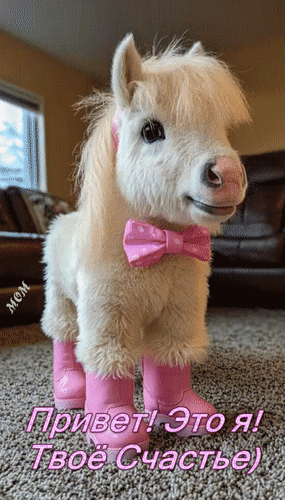 Анимированная открытка Привет! Это я! Твоё Счастье)