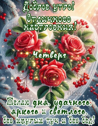 Открытка Четверг