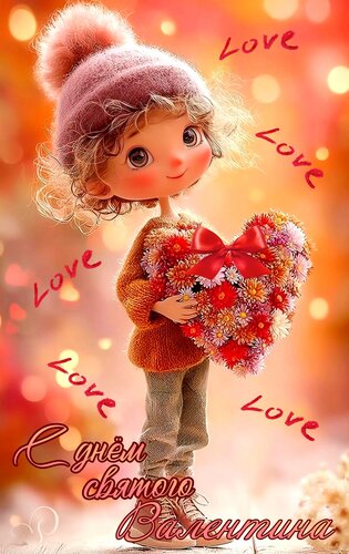 Открытка С днём святого Валентина