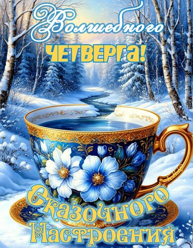 Открытка Волшебного четверга! Сказочного настроения.