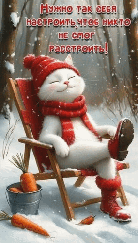 Анимированная открытка Нужно так себя настроить, чтоб никто не смог расстроить!