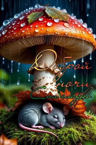 Открытка Доброй ночи. Спи сладко