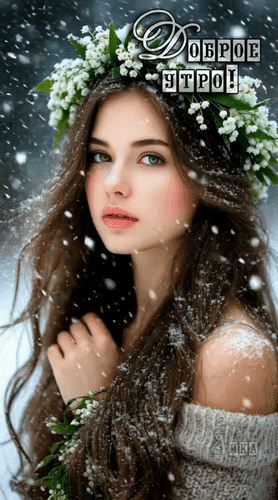 Анимированная открытка Доброе утро