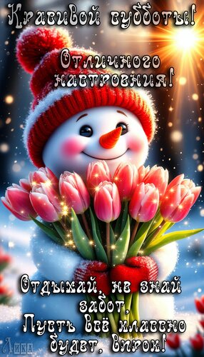 Открытка Суббота