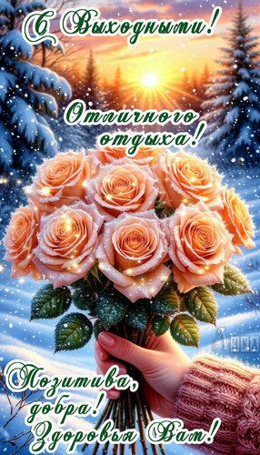 Открытка Выходные