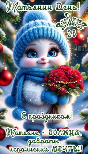 Открытка Татьянин день