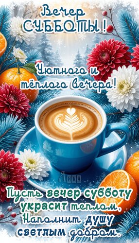 Открытка Вечер субботы