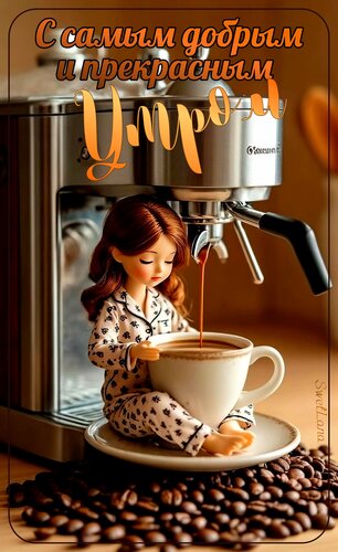 Открытка С самым добрым и прекрасным утром