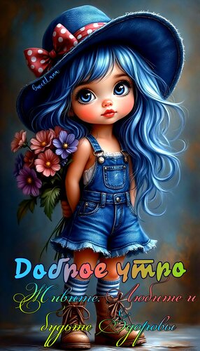 Открытка Доброе утро. Живите, любите и будьте здоровы