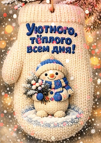 Анимированная открытка Уютного, тёплого всем дня!
