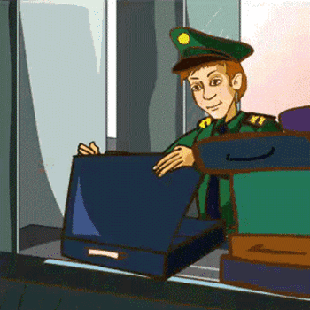 Анимированная открытка ДЕНЬ ТАМОЖЕННИКА