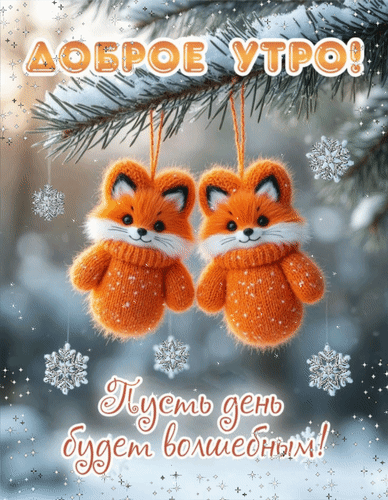 Анимированная открытка Доброе утро! Пусть день будет волшебным!