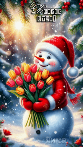 Анимированная открытка Доброе утро