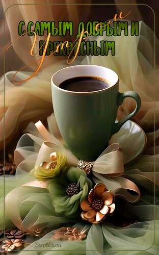 Открытка С самым добрым и прекрасным утром