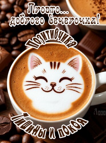 Открытка Добрый вечер