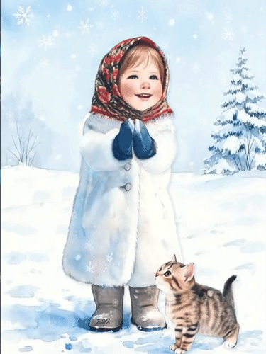 Открытка Снежного денёчка!