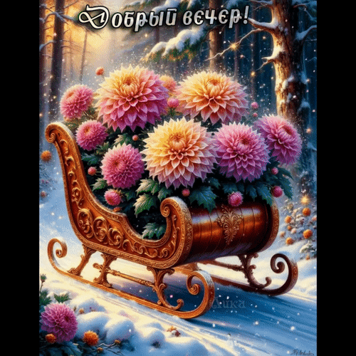 Анимированная открытка Добрый вечер!