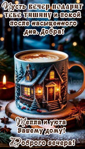 Открытка Добрый вечер