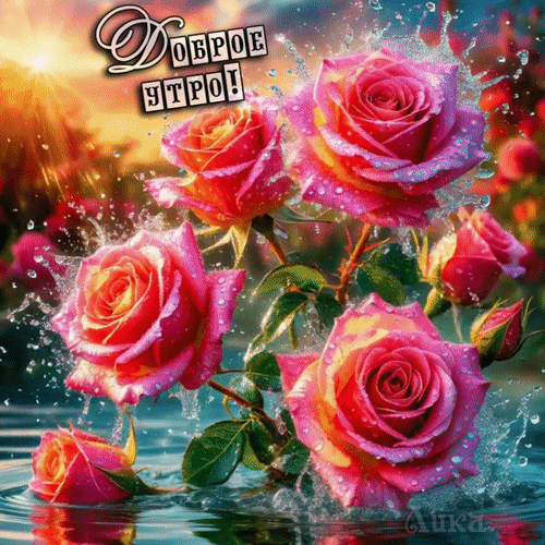 Анимированная открытка Доброе утро!