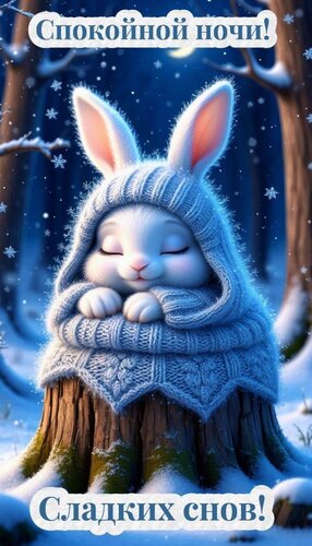 Открытка спокойной ночи