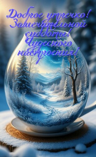 Открытка Доброе утречко. Замечательной субботы