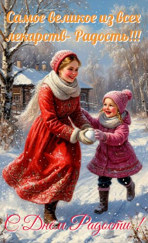Открытка С днём радости