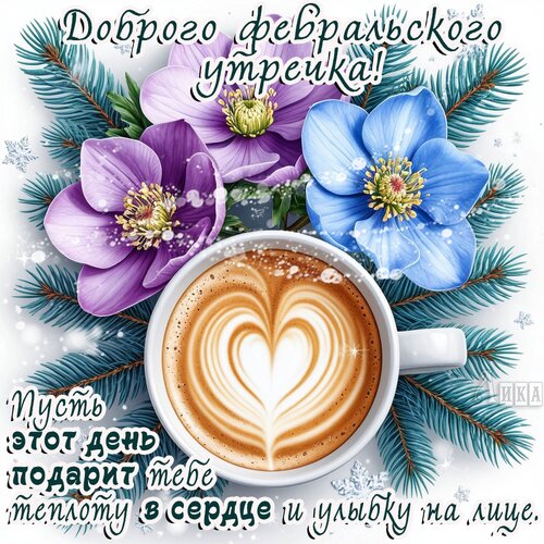 Открытка Утро февраля