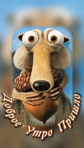 Анимированная открытка Группа, подъём! Доброе утро пришло!