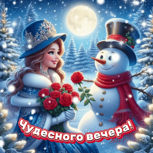 Анимированная открытка Чудесного вечера!