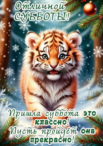 Открытка Суббота