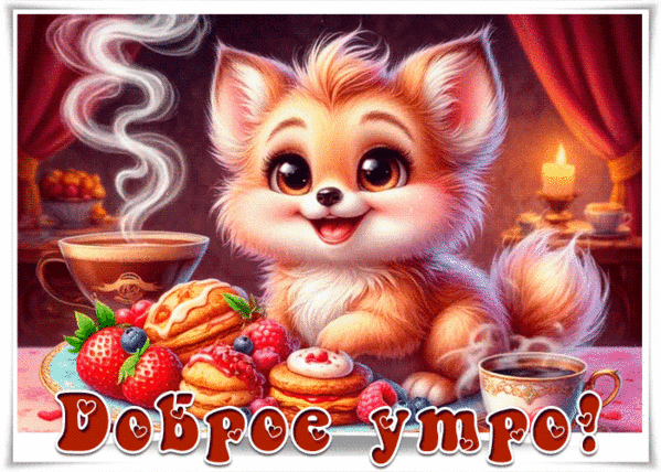 Анимированная открытка Доброе утро!