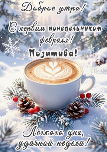 Открытка Понедельник