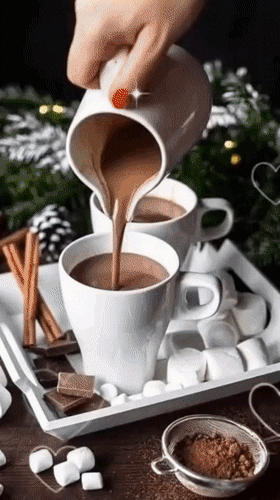 Анимированная открытка По кофейку... Когда вам не хватает радости, налейте кофе и купите сладости. Доброе утро!