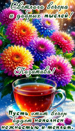 Открытка Добрый вечер