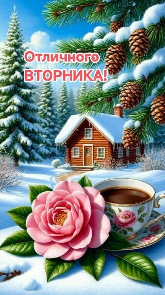 Открытка отличного вторника