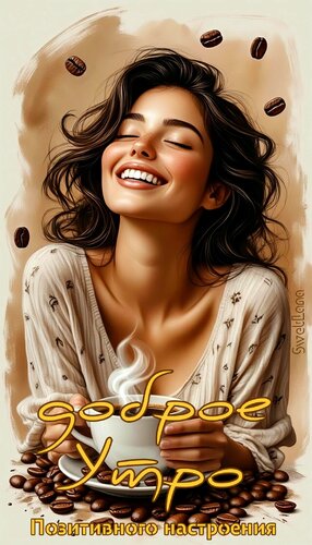 Открытка Доброе утро. Позитивного настроения