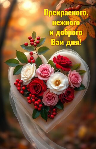 Открытка Прекрасного, нежного и доброго Вам дня!