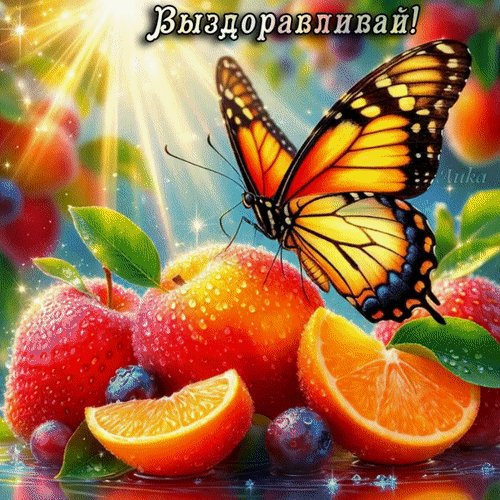 Анимированная открытка Выздоравливай