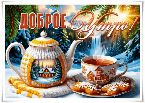 Анимированная открытка Доброе утро!