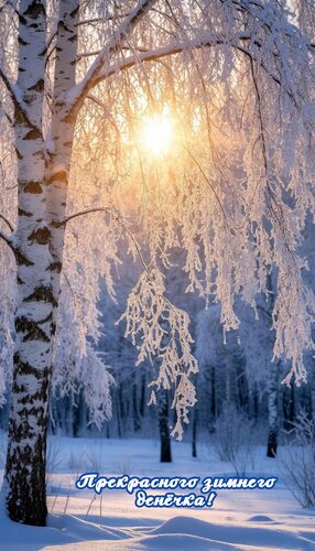 Открытка Прекрасного зимнего денёчка!