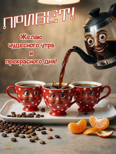 Открытка привет