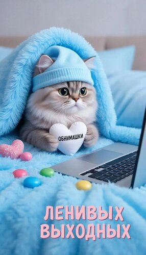 Открытка ленивых выходных